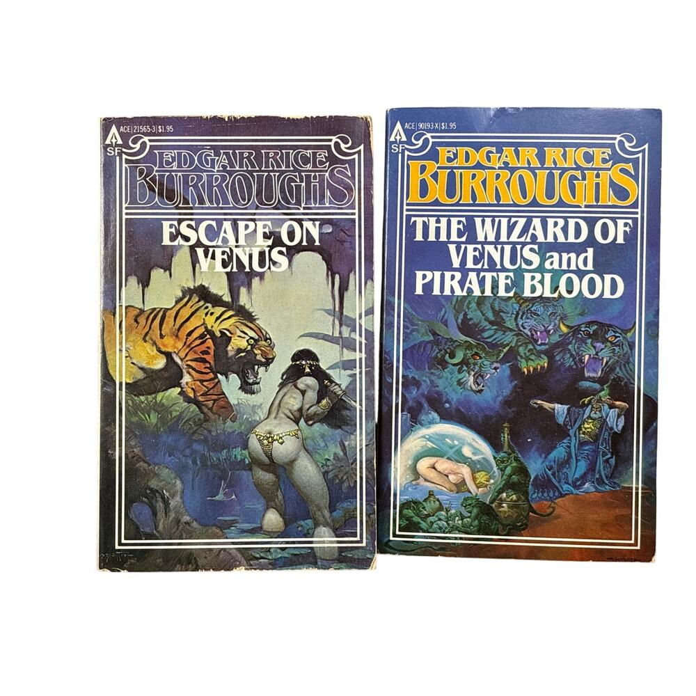 Escape on Venus & The Wizard of Venus & Pirate Blood Edgar Rice Burroughs book